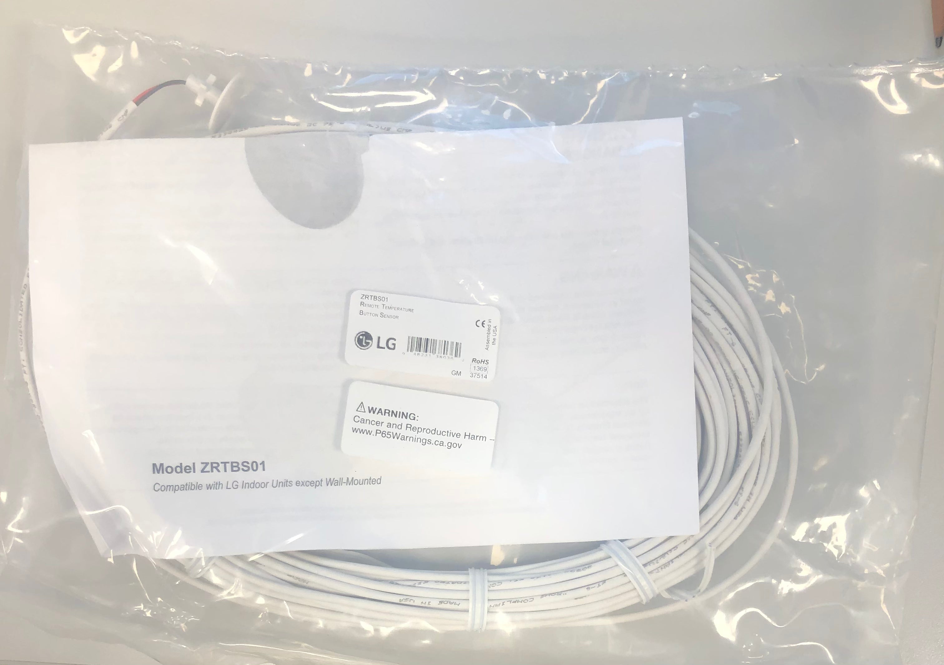 ZRTBS01 - LG Button Temperature Sensor - White – RapidHVACParts
