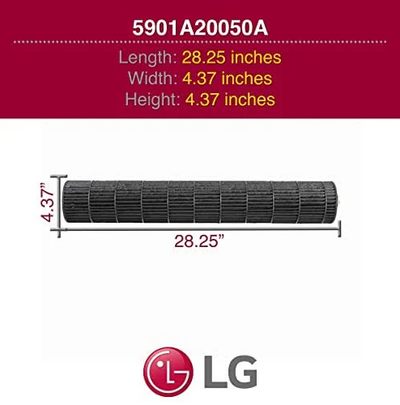 LG Blower Wheel - Location # 359011  Part # 5901A20050A - LG Fan Assembly, Cross Flow  In Stock, Fast Free Shipping Nationwide