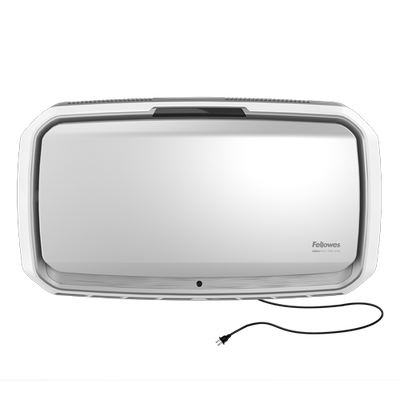 Dual Filter wall mount plug-in unit integrates in your space without hardwired install