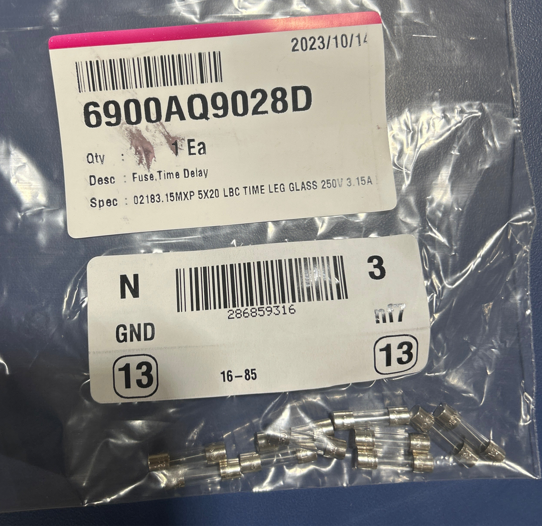 6900AQ9028D - LG Fuse, Time Delay - Glass Fuse – RapidHVACParts