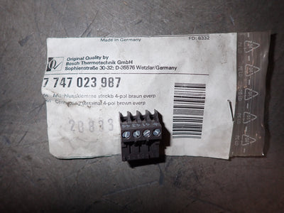 7747023987 - Bosch-Florida Heat Pump-FHP - Connector 4-pole SH mixer brown