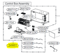 Case Assembly, Control - LG Part# ABQ59260727