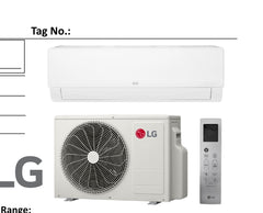 KNUAB121A | LG Multi/Single Zone IDU - Wall Mount High Efficiency 12K BTU (R32)