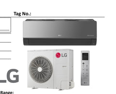 KNUAK181A | LG Multi/Single Zone IDU - Art Cool Mirror 18k BTU (R32)