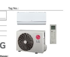 KUSAC121A | LG Single Zone ODU - Wall Mount Mega 12k BTU (R32)