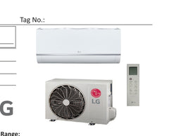 KUSAC121B | LG Single Zone ODU - Wall Mount Mega 115V 12k BTU (R32)