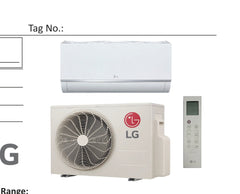 KUSAC181A | LG Single Zone ODU - Wall Mount Mega 18k BTU (R32)
