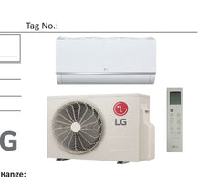 KUSAE241A | LG Single Zone ODU - Wall Mount Standard Efficiency 24k BTU (R32)