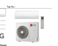 KUSAP241A | LG Single Zone ODU - Wall Mount Extended piping 24k BTU (R32)